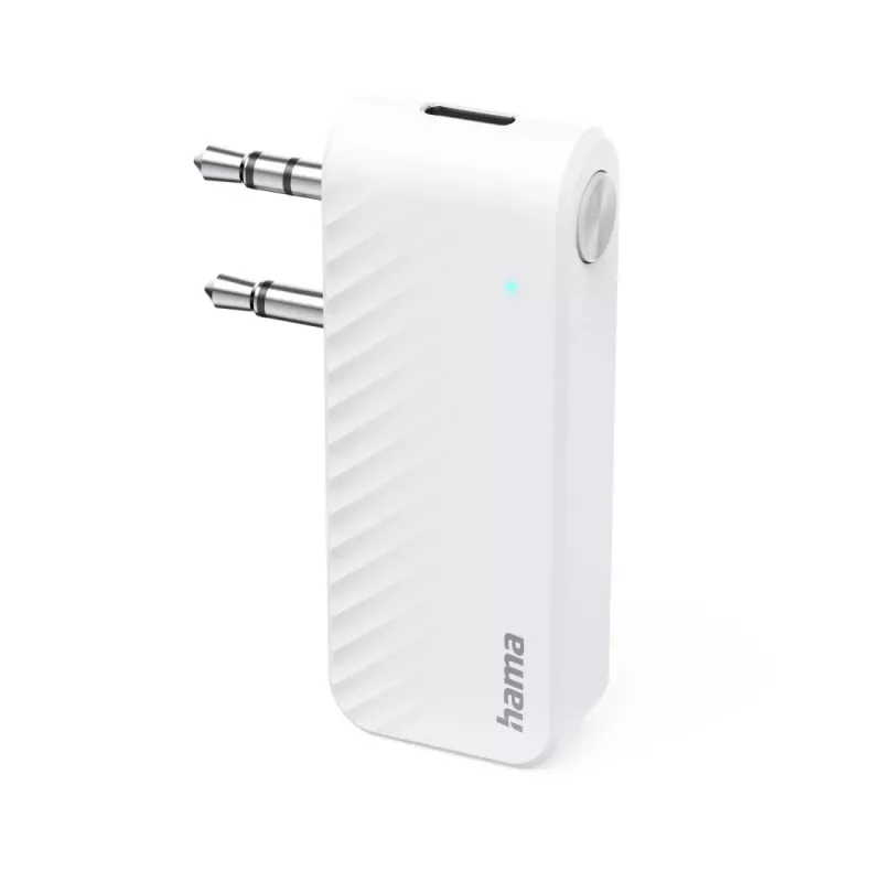Hama 00014171 trasmettitore audio Bluetooth per aerei e uso universale, 10 h, AUX, bianco