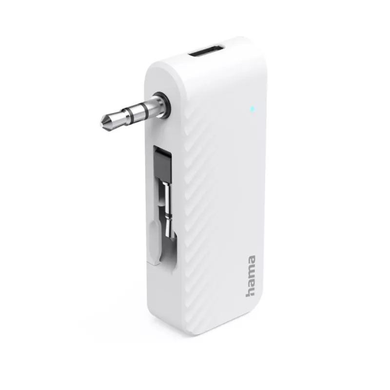 Hama 00014171 trasmettitore audio Bluetooth per aerei e uso universale, 10 h, AUX, bianco