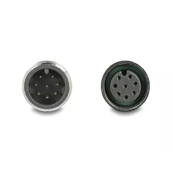 Cavo di rete DeLOCK M12 codifica A 8 poli connettore maschio su connettore femmina Cat5e 2 m nero
