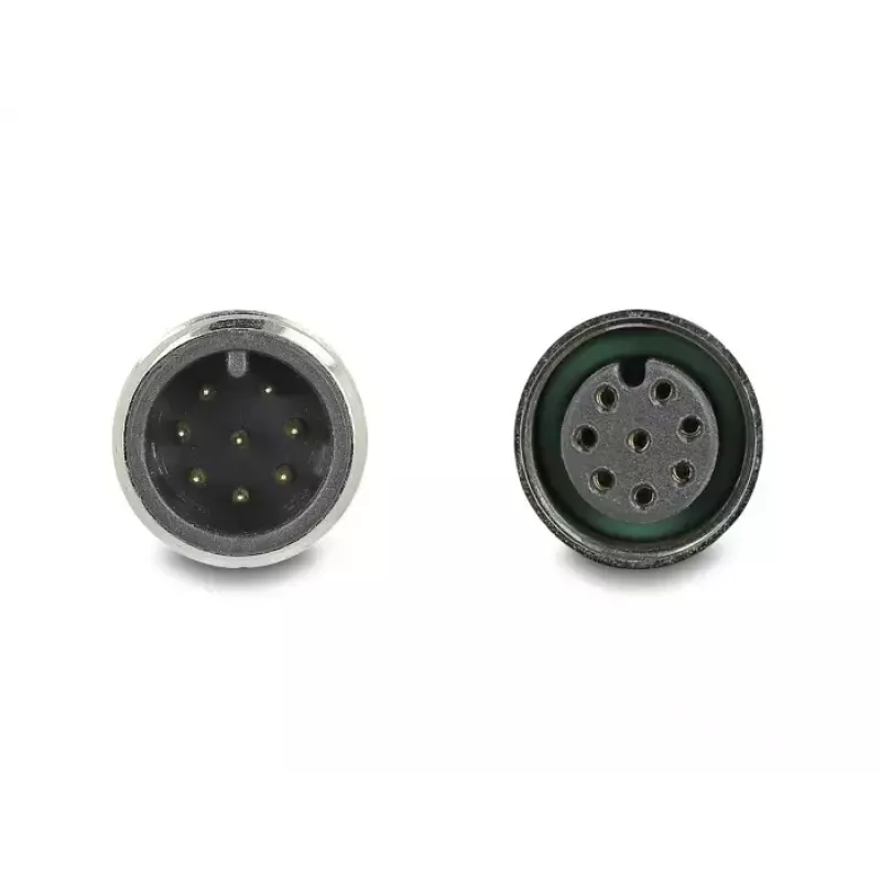 Cavo di rete DeLOCK M12 codifica A 8 poli connettore maschio su connettore femmina Cat5e 2 m nero