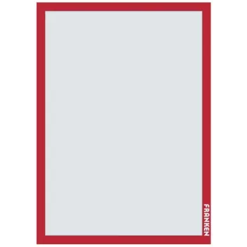 Cornice per lavagna Franken AR15012 rossa A3 470x10x650mm 2 pezzi