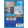 Cornice per lavagna Franken AR15032 A3 blu 470x10x650 mm 2 pezzi