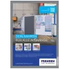Cornice per lavagna Franken AR15132 argento A3 470x10x650mm 2 pz.