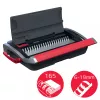 GBC CombBind CB15 4410061 rilegatrice a dorsi plastici, nera/argento/rossa