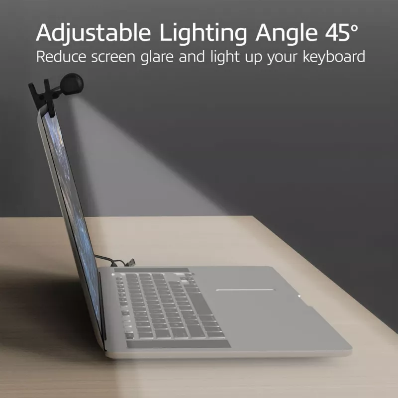 Barra LED per laptop a clip ACT AC8050, dimmerabile, alimentata via USB