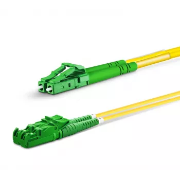 Cavo patch in fibra ottica EQUIP E2000/APC a LC/APC 5,00 m SM duplex OS2 giallo