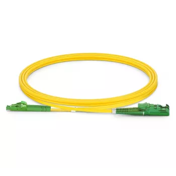 Cavo patch in fibra ottica EQUIP E2000/APC a LC/APC 5,00 m SM duplex OS2 giallo