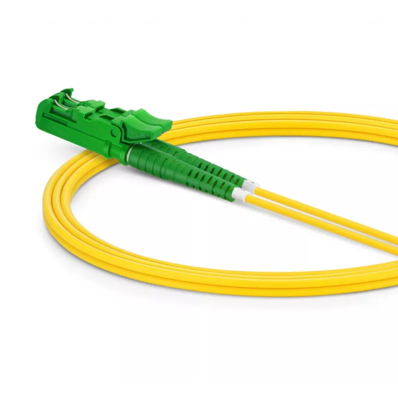 Cavo patch in fibra ottica EQUIP E2000/APC a LC/APC 5,00 m SM duplex OS2 giallo
