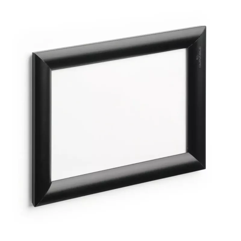 Durable 479501 cornice a scatto A5, alluminio, nero, 1 pz.