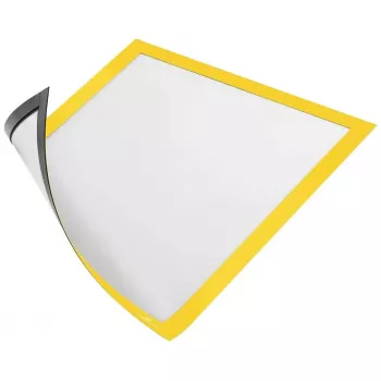 Durable DURAFRAME MAGNETIC cornice informativa A4, giallo, confezione da 5 (486904)