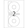Etichette per CD HERMA A4 Ø 116 mm bianco carta opaca coprente 50 pezzi