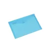 Rexel 16129BU cartellina portadocumenti A4 con chiusura a bottone automatico, polipropilene (PP), confezione da 5 pz., blu traslucido