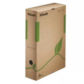Scatola archivio Esselte Eco FSC® 80 mm, marrone, verde, A4, 120 g, 80 x 327 x 233 mm