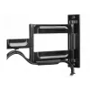 Peerless PARAMOUNT PA740 supporto a parete articolato, inclinabile e orientabile, per schermi piatti da 22-40 pollici (55,9-101,6 cm), nero lucido