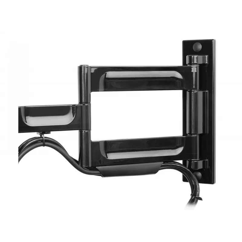 Peerless PARAMOUNT PA740 supporto a parete articolato, inclinabile e orientabile, per schermi piatti da 22-40 pollici (55,9-101,6 cm), nero lucido