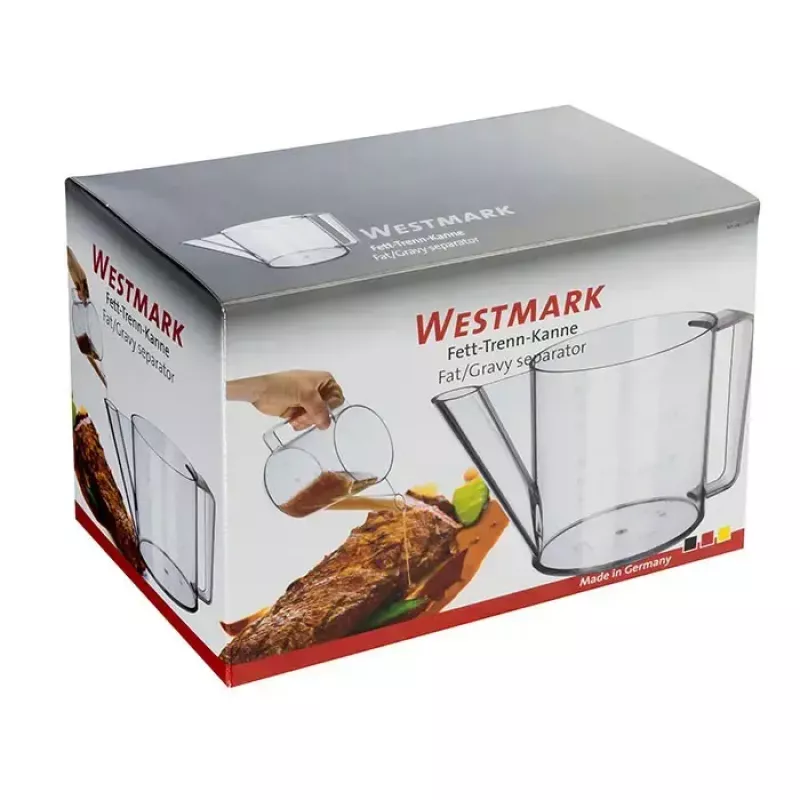 Caraffa separa-grassi Westmark 30712260 1000 ml plastica trasparente con manico