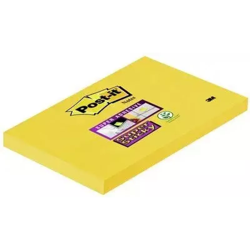 Post-It nota adesiva carta rettangolare giallo 90 fogli autoadesiva 3M
