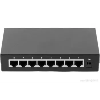 Switch unmanaged Dexlan 891008 8 porte Gigabit Ethernet nero