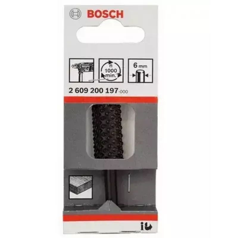 Bosch 2 609 200 197 fresa a mano libera per trapani, 6 x 14 mm, diametro 14 mm, gambo 6 mm
