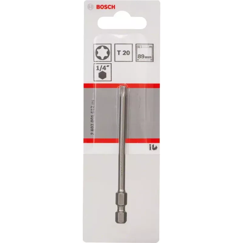 Bit per cacciavite Bosch 2 607 001 652 T20 1 pezzo 89 mm