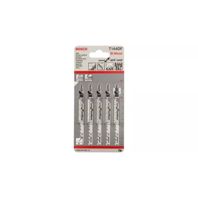 Lame per seghetto alternativo Bosch T 144 DF Speed per legno duro