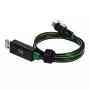 Cavo USB A/Lightning RealPower 0,75 m nero verde