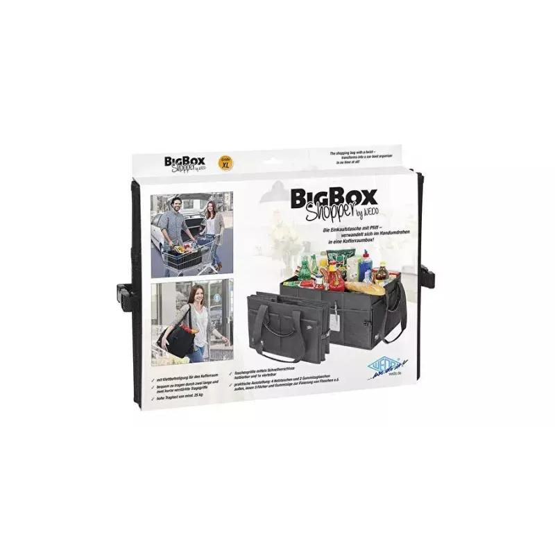 WEDO BigBox Shopper XL borsa della spesa, nero