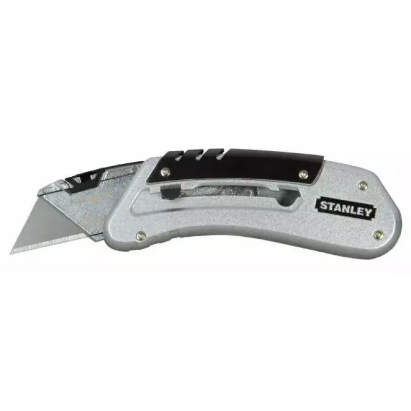 Taglierino Stanley 0-10-810 Nero Metallico con lama a spezzare