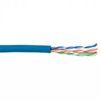 Cavo patch ACT CAT5E U/UTP trefolo blu 100 m