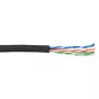 Cavo patch ACT CAT5E U/UTP trefolo nero 100 m