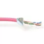 Cavo patch ACT CAT5E F/UTP LSZH trefolo rosso 100 m