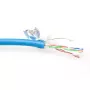Cavo patch ACT CAT5E F/UTP LSZH trefolo blu 100 m