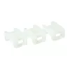 ACT Base di montaggio per fascette con vite, trasparente, bianco, nylon, 100 pz., 23 mm, 16 mm, 9 mm