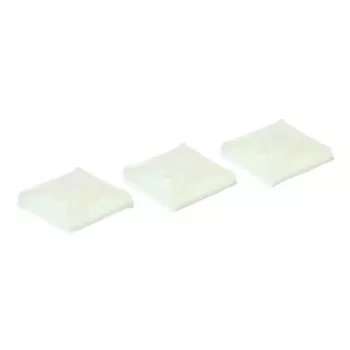 ACT Supporto per fascette adesivo, larghezza massima 5,50 mm, trasparente, nylon, 100 pz.