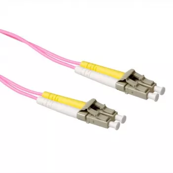 ACT Cavo patch in fibra ottica LSZH multimodale 50/125 OM4 duplex 20 metri con connettori LC