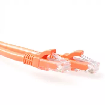ACT Cavo patch U/UTP CAT6A arancione 5 metri, senza linguetta con connettori RJ45