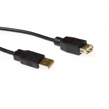 ACT USB 2.0 connettore A - connettore femmina USB A nero 1,80 m