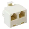 ACT adattatore a T modulare RJ: 2x connettore femmina RJ-12 - 1x connettore maschio RJ-12