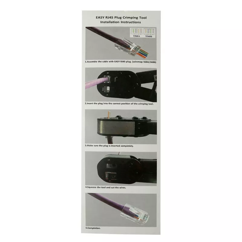 ACT pinza crimpatrice modulare per connettori RJ45 passanti
