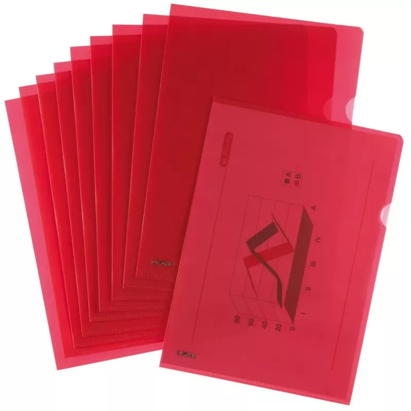 Cartelle Herlitz 50009091 polipropilene (PP) rosso A4