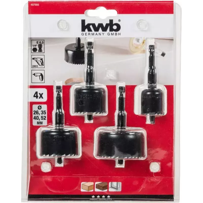 Set seghe a tazza KWB 497900 avvitatore a batteria