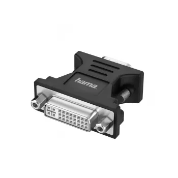 Hama 00200341 adattatore cavo VGA (D-Sub) DVI-I nero