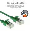ACT verde 3 metri LSZH U/FTP CAT6A Datacenter Slimline cavo patch con connettori RJ45