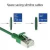 ACT verde 5 m LSZH U/FTP CAT6A DataCenter Slimline cavo patch snagless con connettori RJ45