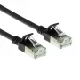 ACT nero 3 metri LSZH U/FTP CAT6A Datacenter Slimline cavo patch con connettori RJ45 snagless