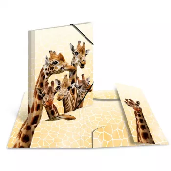 Cartella raccoglitore classica HERMA Giraffe Friends polipropilene A3