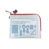 Astuccio rigido HERMA 20014 rosso trasparente