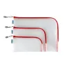 Astuccio rigido HERMA 20014 rosso trasparente