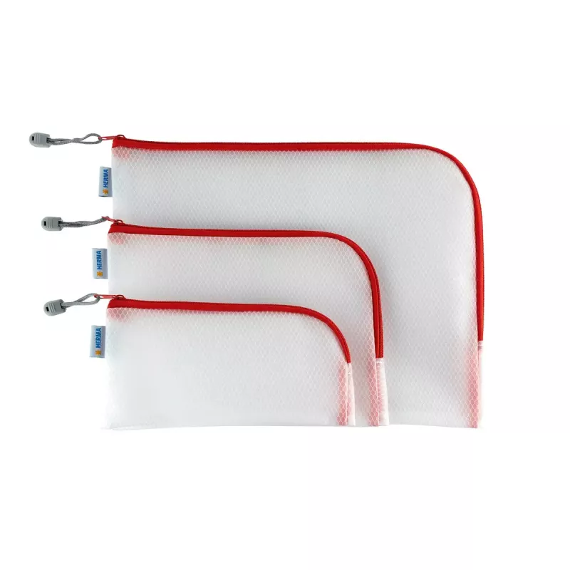 Astuccio rigido HERMA 20014 rosso trasparente