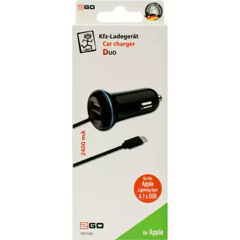 Caricabatterie mobile 2GO 797169 universale nero accendisigari auto 12/24V